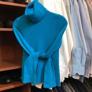 Cashmere turquoise turtleneck